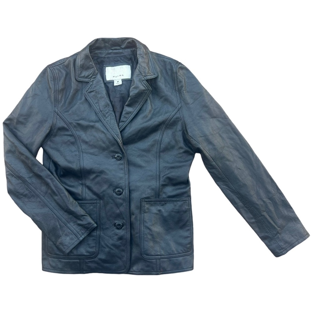 Y2K Vintage Wilsons Leather Genuine Leather Blazer Jacket